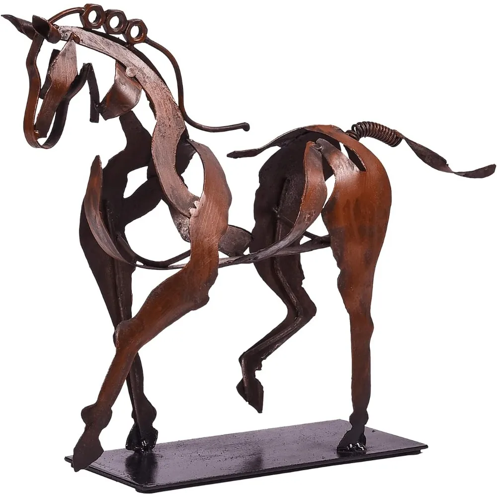 Handmade Horse Statue - Unique Rustic Decor for Office & Home - Hand-Painted Metal Sculpture - Perfect Handicraft Gift for Horse
Handmade Horse Statue - Unique Rustic Decor for Office & Home - Hand-Painted Metal Sculpture - Perfect Handicraft Gift for Horse