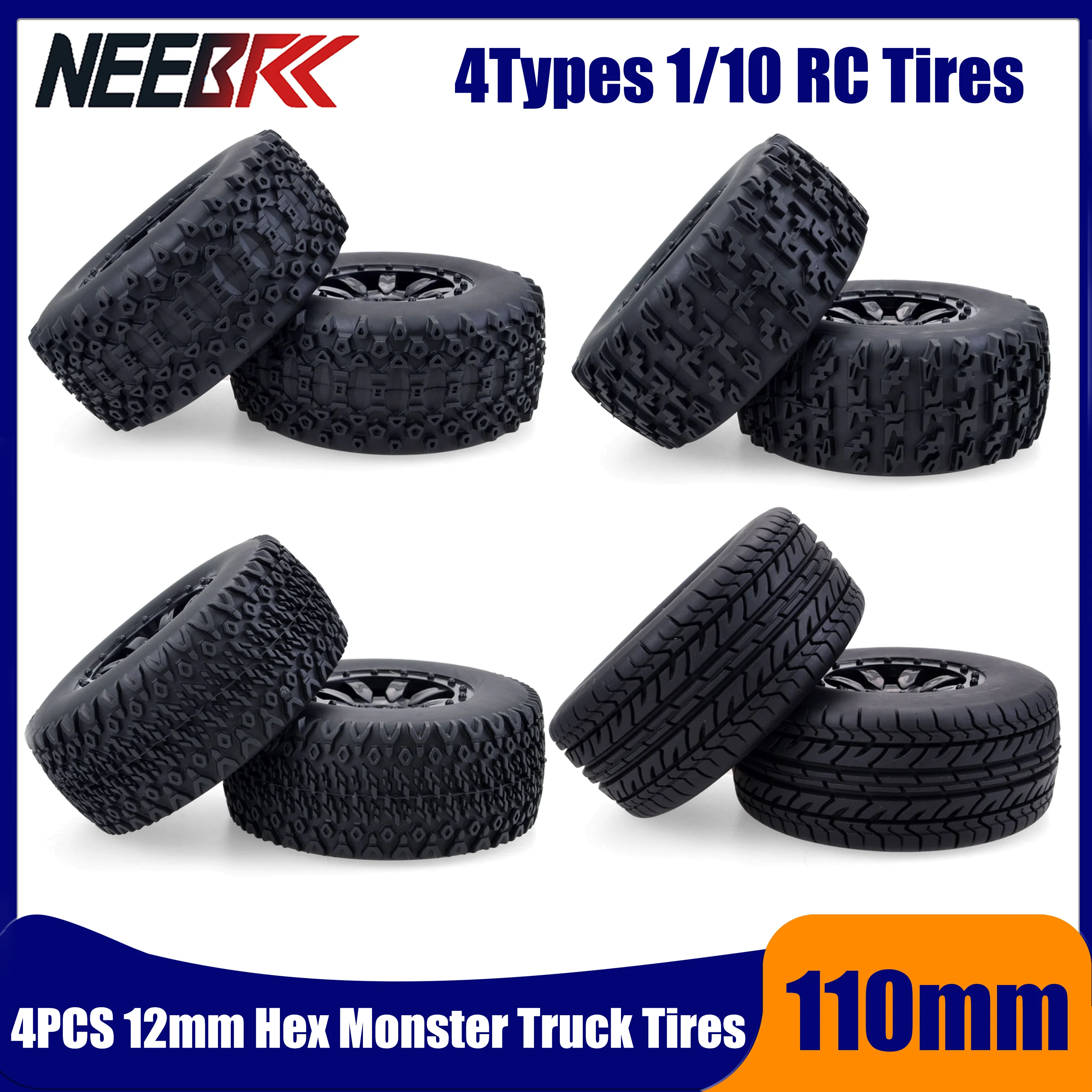 4 шт. ZD Racing 110 мм 12 мм шестигранный комплект колес для грузовика с коротким ходом для 1:10 RC внедорожника Traxxas Slash HPI VKAR Redcat HSP Part
4 шт. ZD Racing 110 мм 12 мм шестигранный комплект колес для грузовика с коротким ходом для 1:10 RC внедорожника Traxxas Slash HPI VKAR Redcat HSP Part