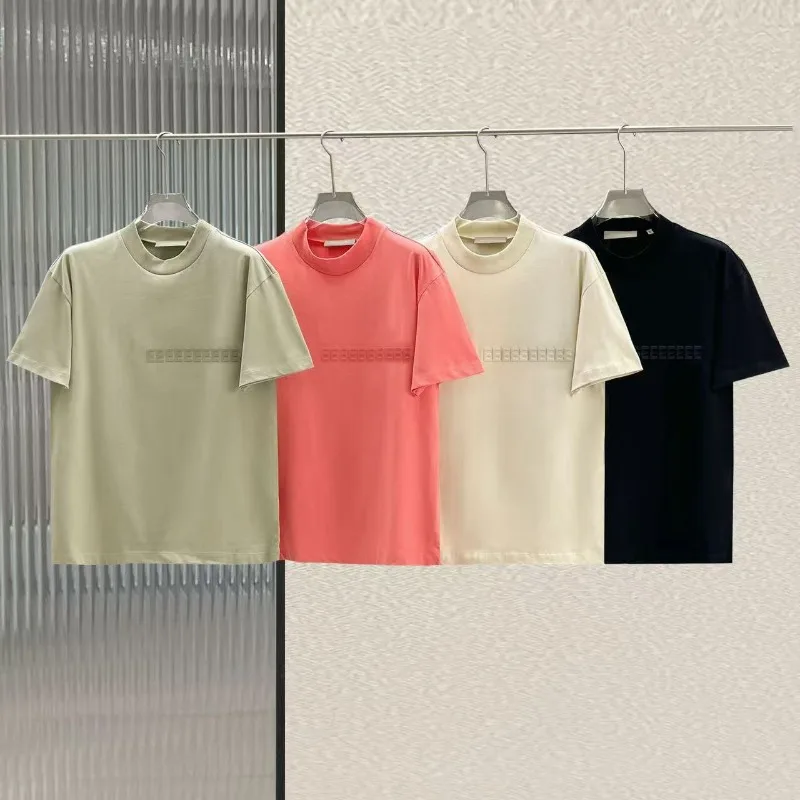 Season 8 Classic Brand Double Line Men's Round Neck T-shirt Fashion Design Single Line Plush Letter Short Sleeve High Street Top
Season 8 Classic Brand Double Line Men's Round Neck T-shirt Fashion Design Single Line Plush Letter Short Sleeve High Street Top