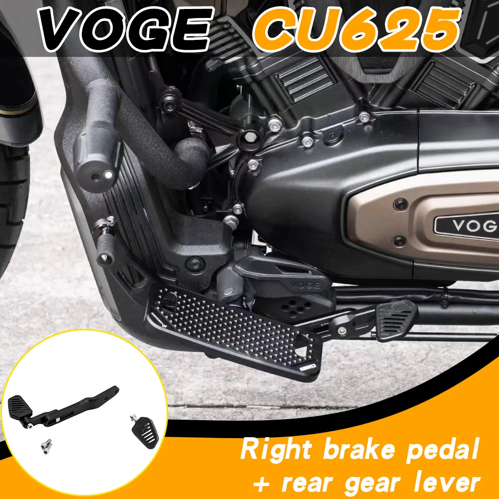 For VOGE CU625 modification, high-quality aluminum alloy CNC front and rear adjustable gear levers and brake pedals.
For VOGE CU625 modification, high-quality aluminum alloy CNC front and rear adjustable gear levers and brake pedals.