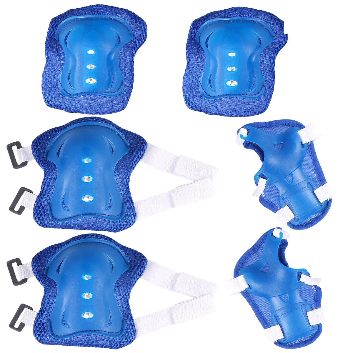 Protective Gear Set Kids Knee Elbow Wrist Pads Lightweight Ventilated Adjustable Straps Sports Safety Skateboard Cycling Roller
Protective Gear Set Kids Knee Elbow Wrist Pads Lightweight Ventilated Adjustable Straps Sports Safety Skateboard Cycling Roller