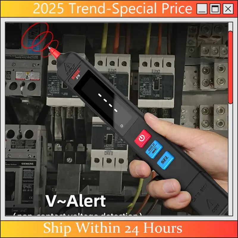 AA64 BSIDE Z2 AC Voltage Tester Leakage Detector Creepage Electric Pen Non-Contact Circuit Continuity 0-300V Black
AA64 BSIDE Z2 AC Voltage Tester Leakage Detector Creepage Electric Pen Non-Contact Circuit Continuity 0-300V Black