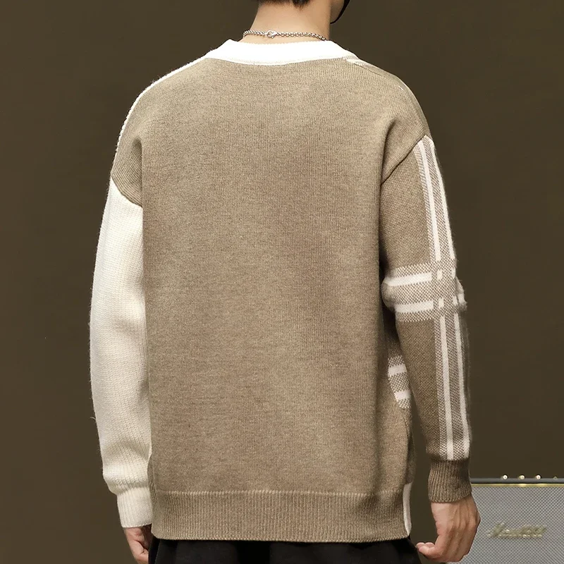 Pull Homme 2024, новый осенний элитный модный клетчатый свитер, мужской мягкий теплый джемпер, корейский повседневный мужской свободный трикотаж, зимние свитера
Pull Homme 2024, новый осенний элитный модный клетчатый свитер, мужской мягкий теплый джемпер, корейский повседневный мужской свободный трикотаж, зимние свитера