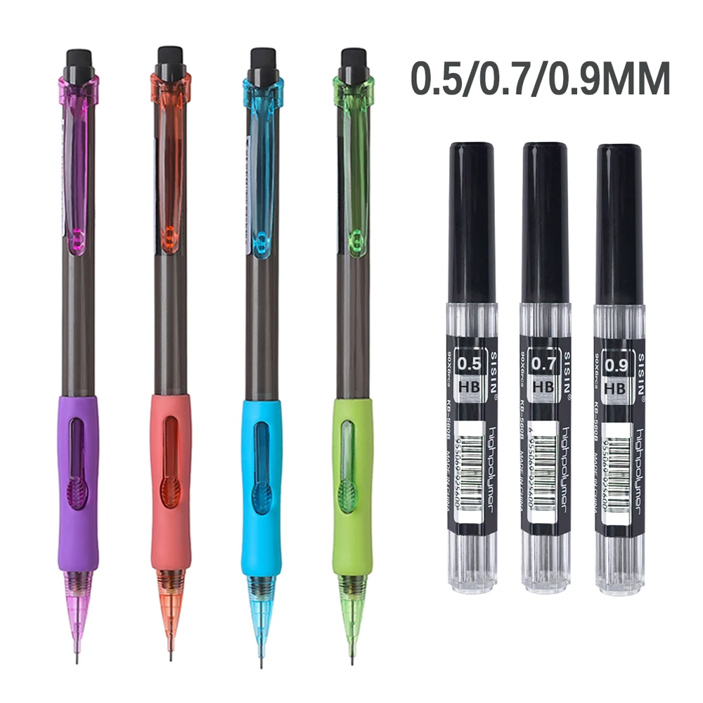 0.5/0.7/0.9mm Mixed Color Mechanical Pencil Set with Eraser Black Lead Writing Sketching Drawing Painting Stationery Supplies
0.5/0.7/0.9mm Mixed Color Mechanical Pencil Set with Eraser Black Lead Writing Sketching Drawing Painting Stationery Supplies