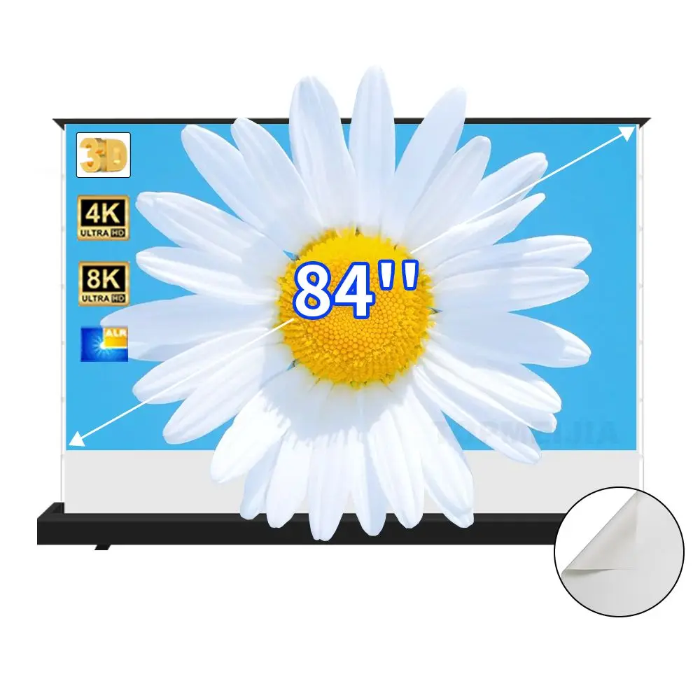 84 Inch Motorized Floor Rising Projector Screen Housing Compatible Portable Home Theater HD 4K Electric Projector Screen
84 Inch Motorized Floor Rising Projector Screen Housing Compatible Portable Home Theater HD 4K Electric Projector Screen