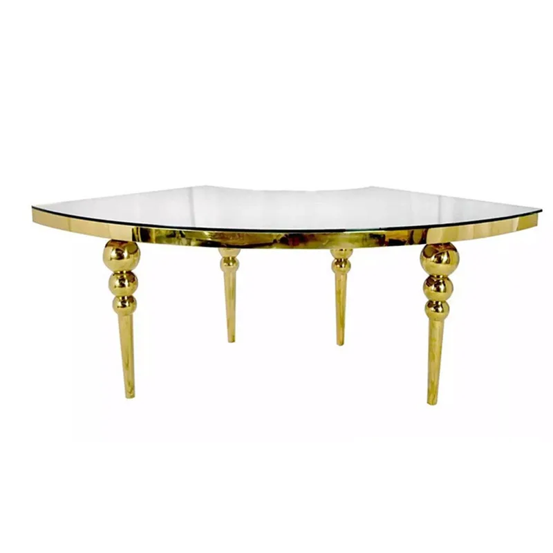 Outdoor Mirror Glass Stainless Steel Wedding Event Party Serpentine Sweetheart Table - Gold or Silver
Outdoor Mirror Glass Stainless Steel Wedding Event Party Serpentine Sweetheart Table - Gold or Silver