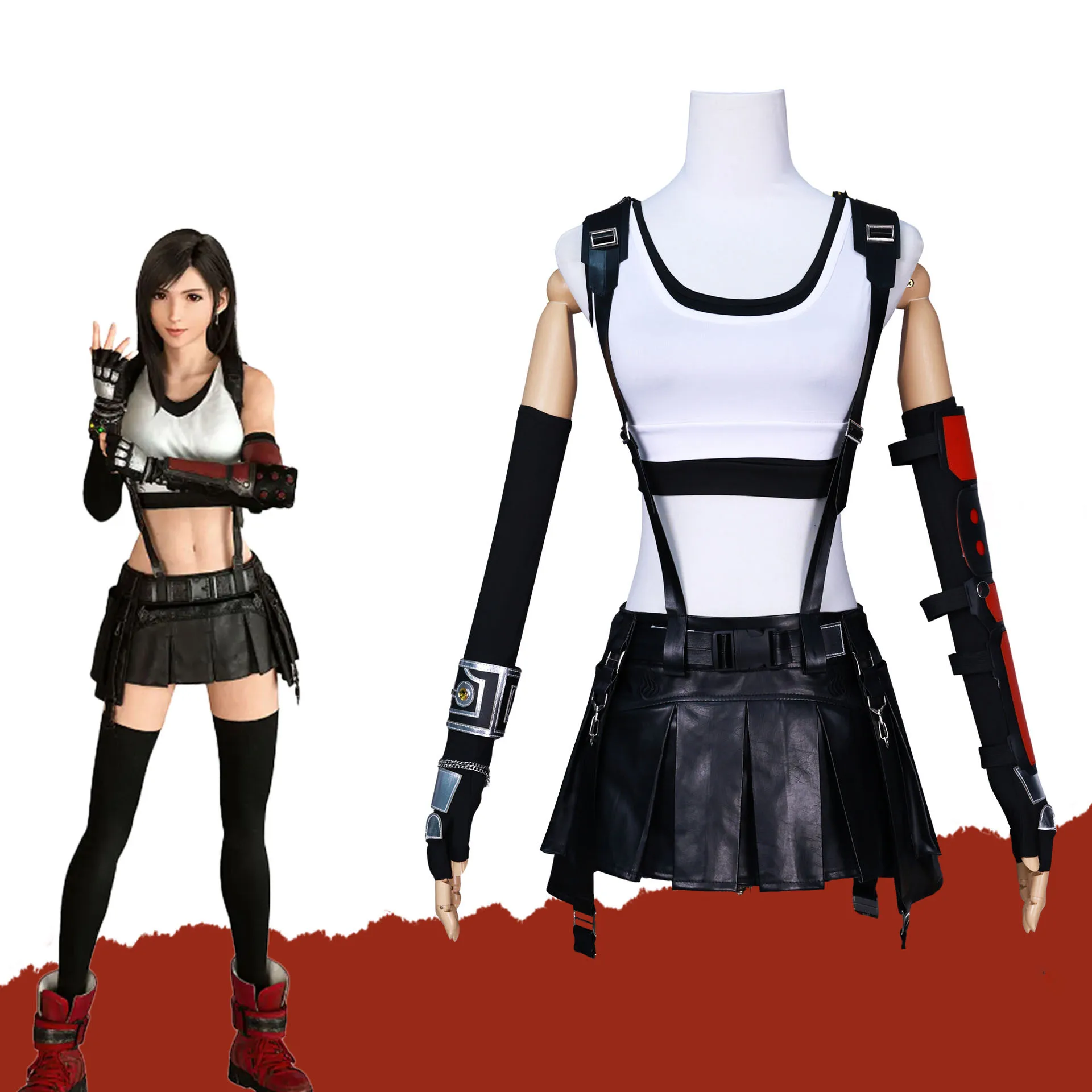 Tifa cosplay game Final Fantasy cosplay costume costume costume full set cross-border direct shipping
Tifa cosplay game Final Fantasy cosplay costume costume costume full set cross-border direct shipping
