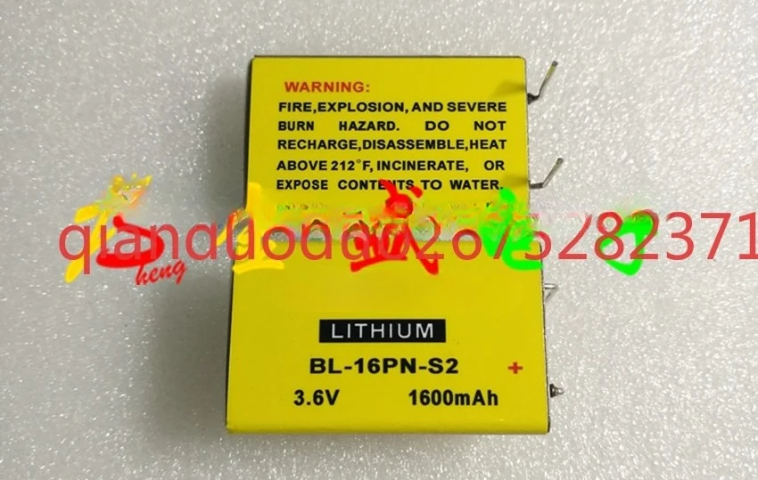 BiPOWER module battery BL-16PN-S2 DIP2 two feet 3.6V 1600mAH imported genuine
BiPOWER module battery BL-16PN-S2 DIP2 two feet 3.6V 1600mAH imported genuine