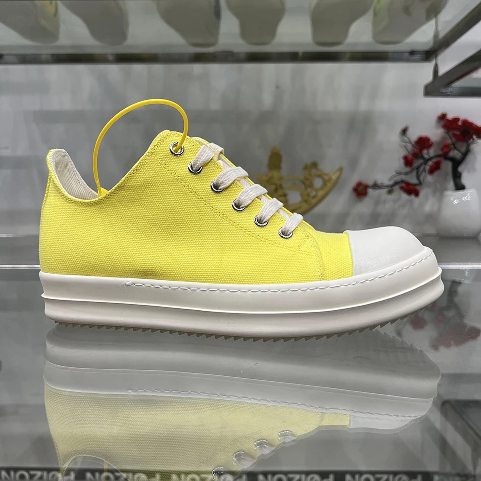 Classic Ro Men Casual Shoes Yellow Canvas Summer Breathbale Low Top Trainers Thick Sole Lace Up Luxury Designer Women Sneakers
Classic Ro Men Casual Shoes Yellow Canvas Summer Breathbale Low Top Trainers Thick Sole Lace Up Luxury Designer Women Sneakers