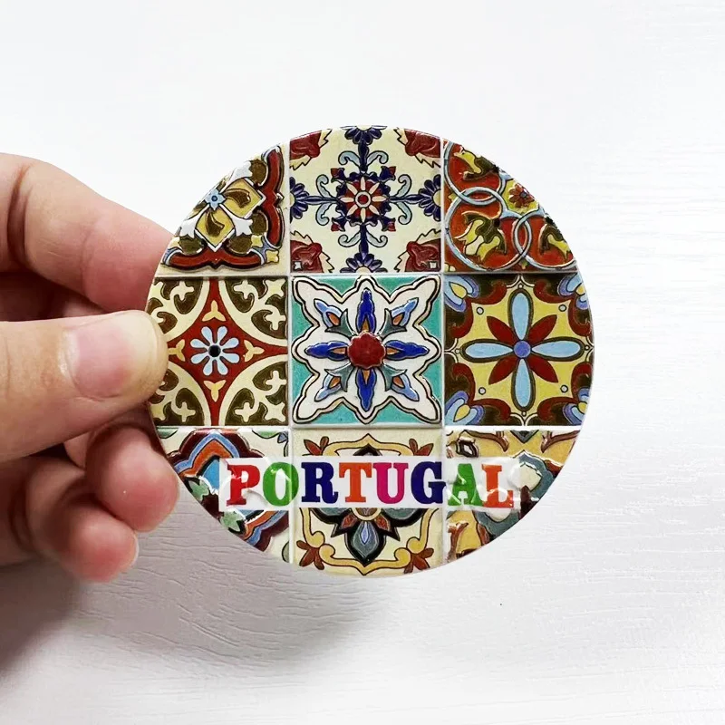 Portugal European Country Circular Fridge Magnet with Colorful Traditional Tile Patterns Home Decor Room Decoration
Portugal European Country Circular Fridge Magnet with Colorful Traditional Tile Patterns Home Decor Room Decoration