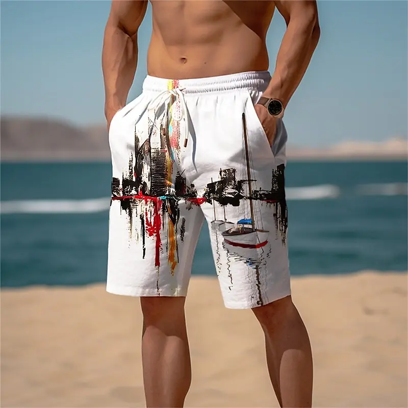 3D city print men's casual shorts Tropical summer simple style fashion shorts, quick-drying and comfortable close-fitting
3D city print men's casual shorts Tropical summer simple style fashion shorts, quick-drying and comfortable close-fitting