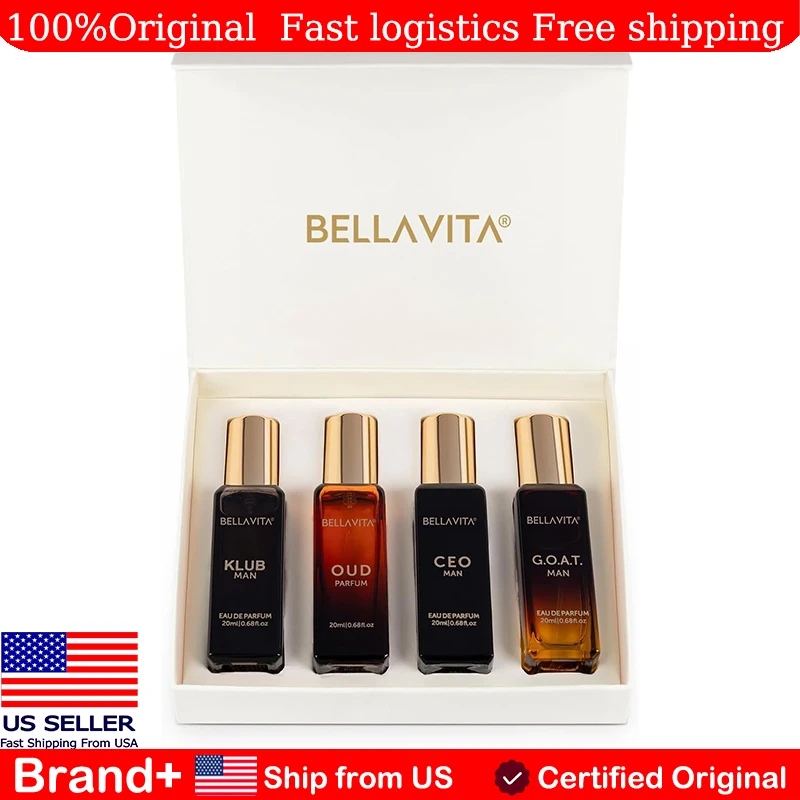 Bellavita Luxury Men's Perfume Gift Set with CEO Man G.O.A.T. Klub and Oud 80ml Perfume Long Lasting Fragrance Cologne Portable
Bellavita Luxury Men's Perfume Gift Set with CEO Man G.O.A.T. Klub and Oud 80ml Perfume Long Lasting Fragrance Cologne Portable