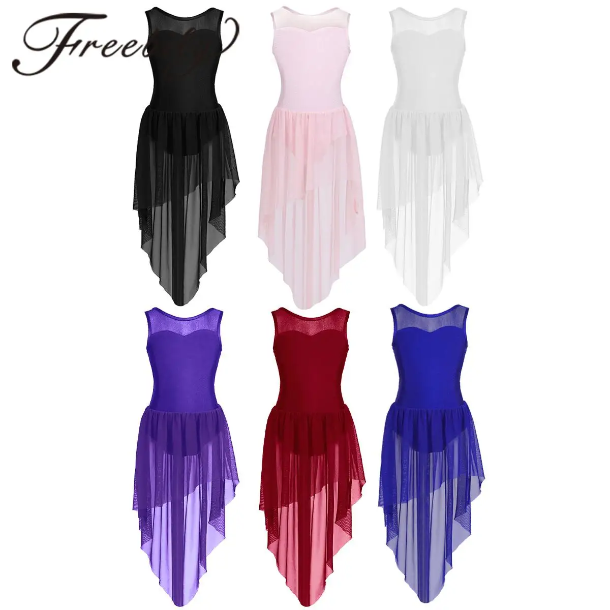 Kids Girls Figure Skating Dresses Dancewear High-low Hem Sleeveless BalletLyrical Dance Costume Childs Gymnastics Leotard Dress
Kids Girls Figure Skating Dresses Dancewear High-low Hem Sleeveless BalletLyrical Dance Costume Childs Gymnastics Leotard Dress
