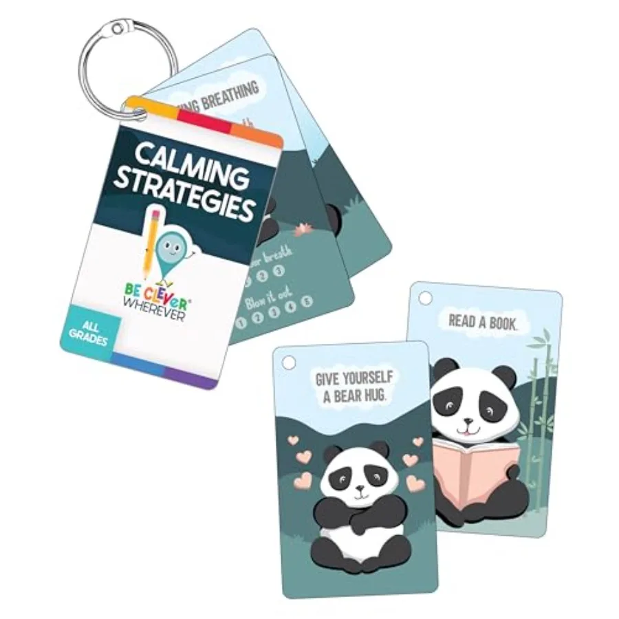 Carson Dellosa Be Clever Wherever Things on Rings Flash Cards, Mindfulness Cards with Emotional Regulation Tools for,Calm Down
Carson Dellosa Be Clever Wherever Things on Rings Flash Cards, Mindfulness Cards with Emotional Regulation Tools for,Calm Down
