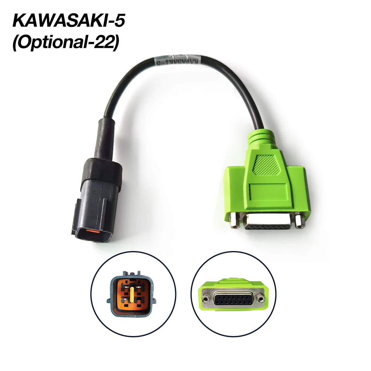 MOTO-22 Motorcycle Diagnose Connection 4PIN to DB15PIN For KAWASAKI Diagnostic Cable For KAWASAKI-5 4PIN Adapter
MOTO-22 Motorcycle Diagnose Connection 4PIN to DB15PIN For KAWASAKI Diagnostic Cable For KAWASAKI-5 4PIN Adapter