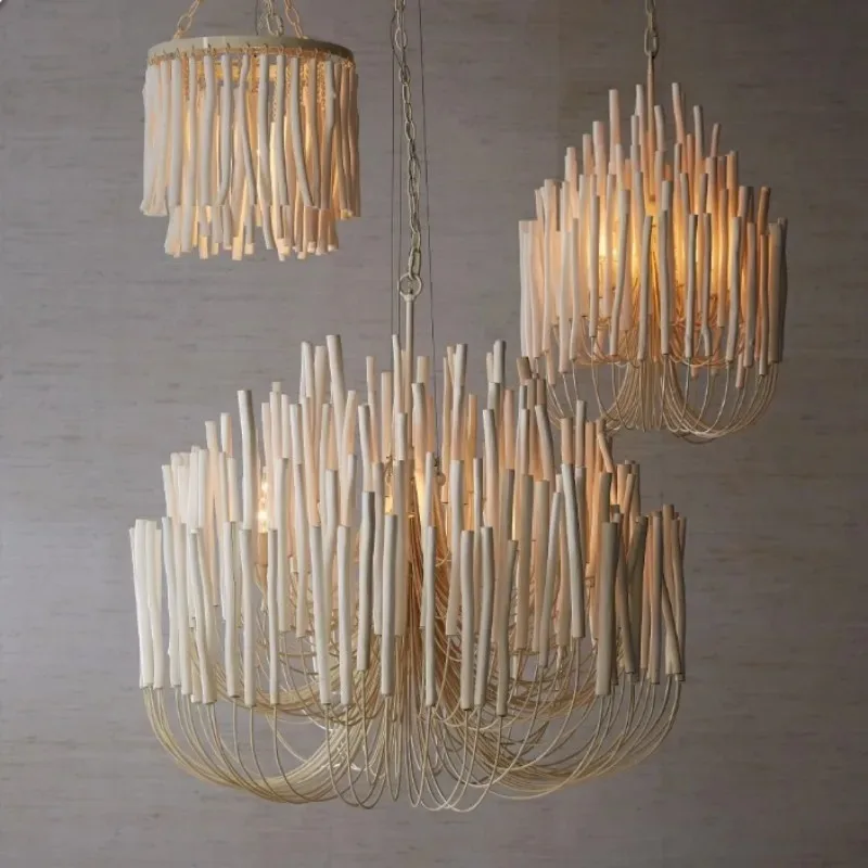 Modern Designer Pendant Light Whitewashed Wood Lamp Living Room Medieval Branch Lamp Bedroom Hotel Restaurant Country Chandelier
Modern Designer Pendant Light Whitewashed Wood Lamp Living Room Medieval Branch Lamp Bedroom Hotel Restaurant Country Chandelier