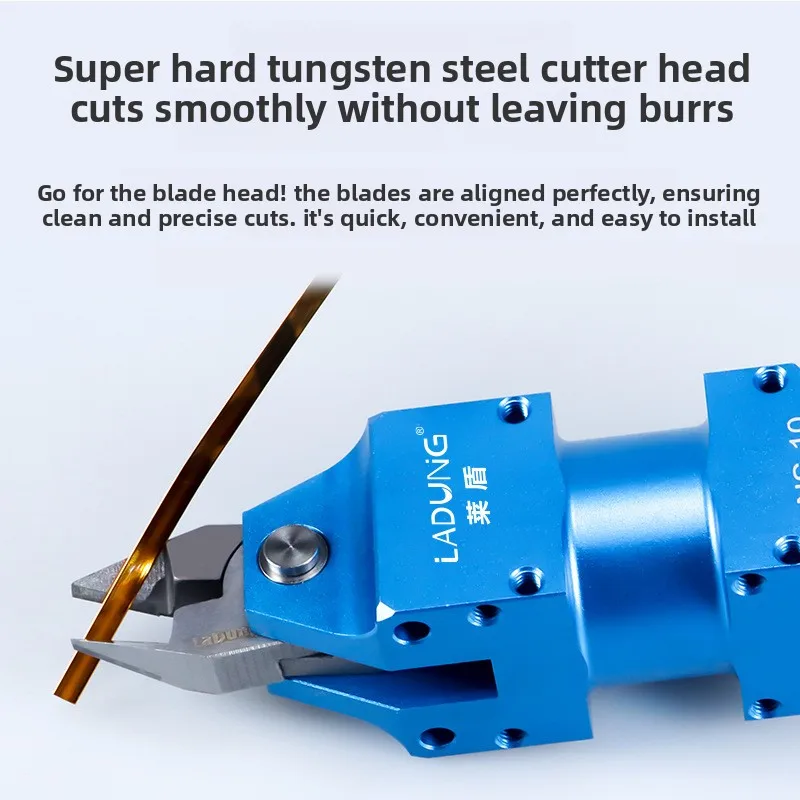 LADUNG NS Sliding Air Pneumatic Scissors ZS3.5 Tungsten Steel Blade Head for Cutting for Iron, Copper and Other Wires Air Nipper
LADUNG NS Sliding Air Pneumatic Scissors ZS3.5 Tungsten Steel Blade Head for Cutting for Iron, Copper and Other Wires Air Nipper