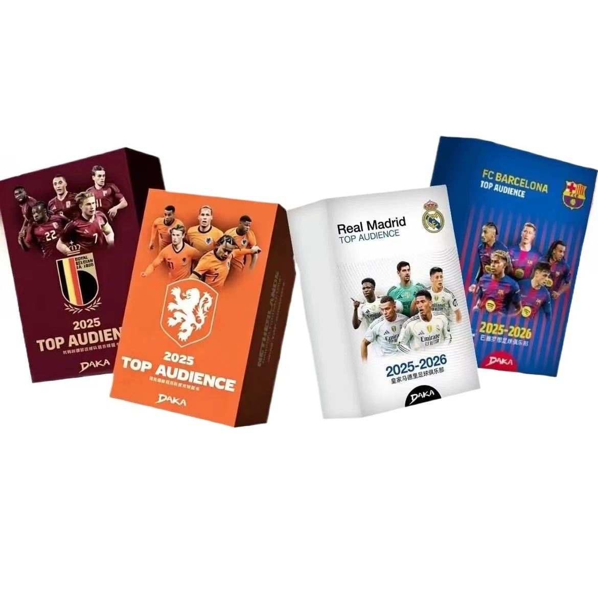 Genuine DAKA 2025-26 Real Madrid Barcelona Top Audience All Series Collection Cards Messi Mbappe Yamal Football Star Player Card
Genuine DAKA 2025-26 Real Madrid Barcelona Top Audience All Series Collection Cards Messi Mbappe Yamal Football Star Player Card
