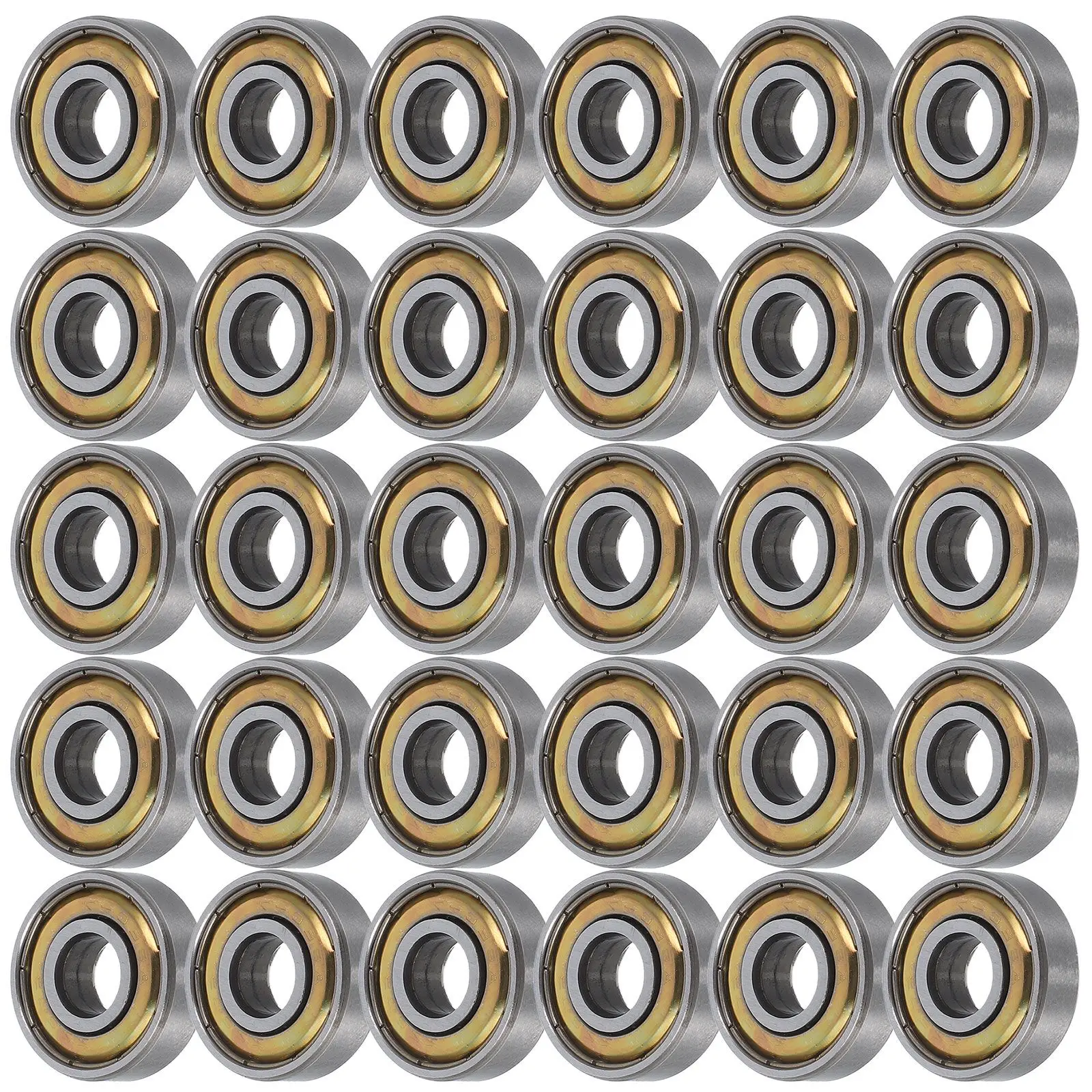 30pcs Skateboard Bearings Miniature Ball Bearings for Roller Shoes Parts Cycling Accessories Stainless Steel
30pcs Skateboard Bearings Miniature Ball Bearings for Roller Shoes Parts Cycling Accessories Stainless Steel