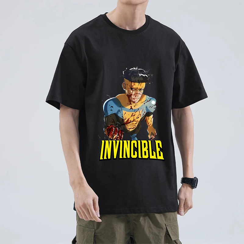 Fashion Invincibles Heros T-shirt Short Sleeve Casual Outdoor Wear Cartoon Summer Tops Hip Hop Man Clothes Birthday Outfit Gifts
Fashion Invincibles Heros T-shirt Short Sleeve Casual Outdoor Wear Cartoon Summer Tops Hip Hop Man Clothes Birthday Outfit Gifts