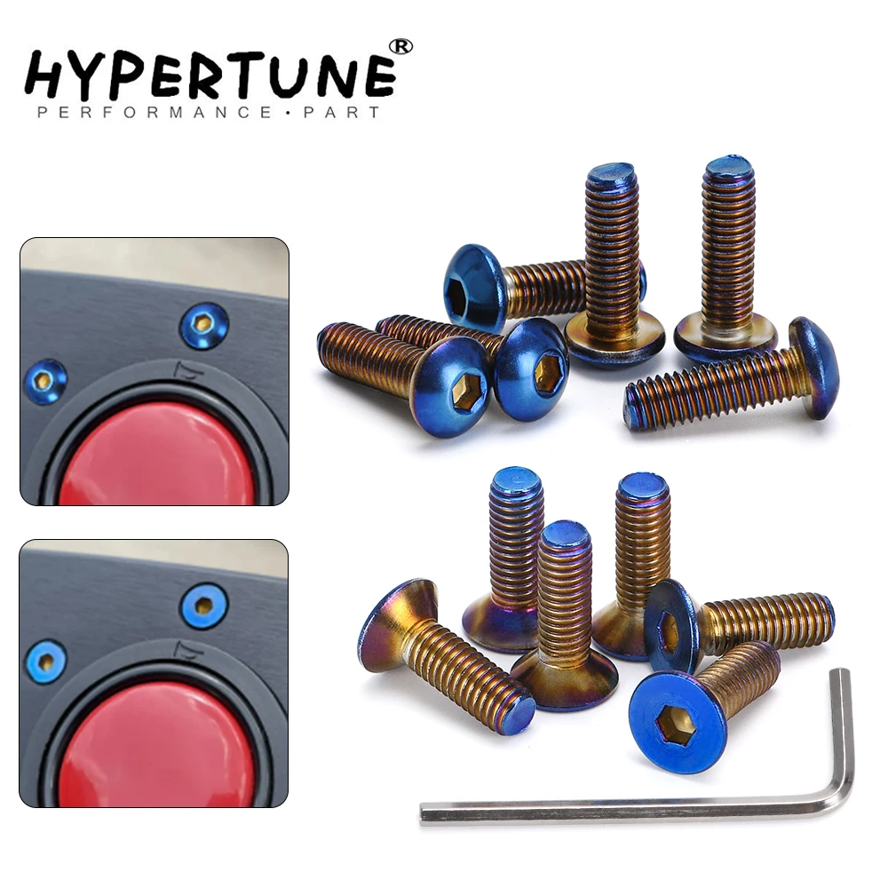 Hypertune - 6 шт./лот, вижженные титановые болты рулевого колеса, подходят для много рулевого колеса, комплект Round Boss HT-LS06CR-R/T
Hypertune - 6 шт./лот, вижженные титановые болты рулевого колеса, подходят для много рулевого колеса, комплект Round Boss HT-LS06CR-R/T