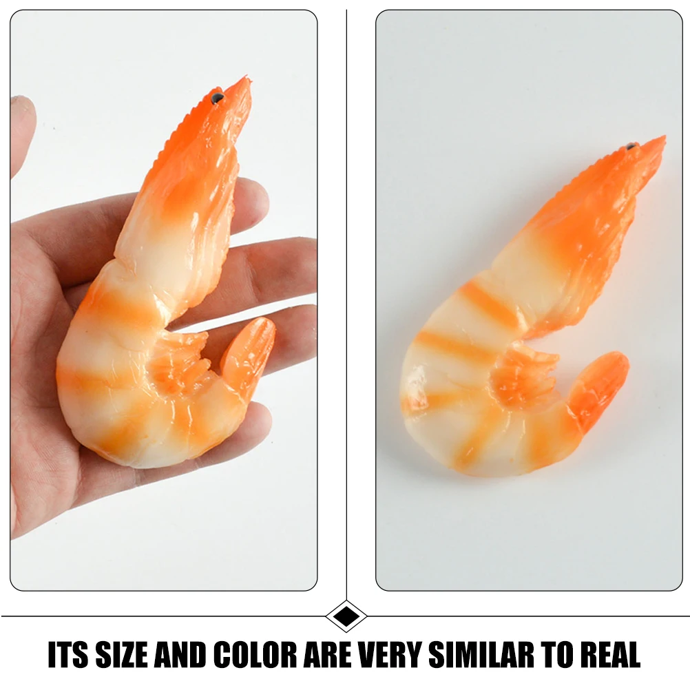 3pcs Simulated Ice Shrimp Lifelike Realistic Cooked Decorative Orange Artificial Shrimp Models Food Props Safe Reliable Photo
3pcs Simulated Ice Shrimp Lifelike Realistic Cooked Decorative Orange Artificial Shrimp Models Food Props Safe Reliable Photo