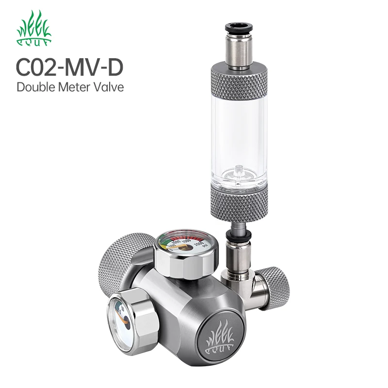Aquarium Double Indicator Co2 Regulator Kit Fish Tank Emitter System With Bubble Counter and Check Valve
Aquarium Double Indicator Co2 Regulator Kit Fish Tank Emitter System With Bubble Counter and Check Valve