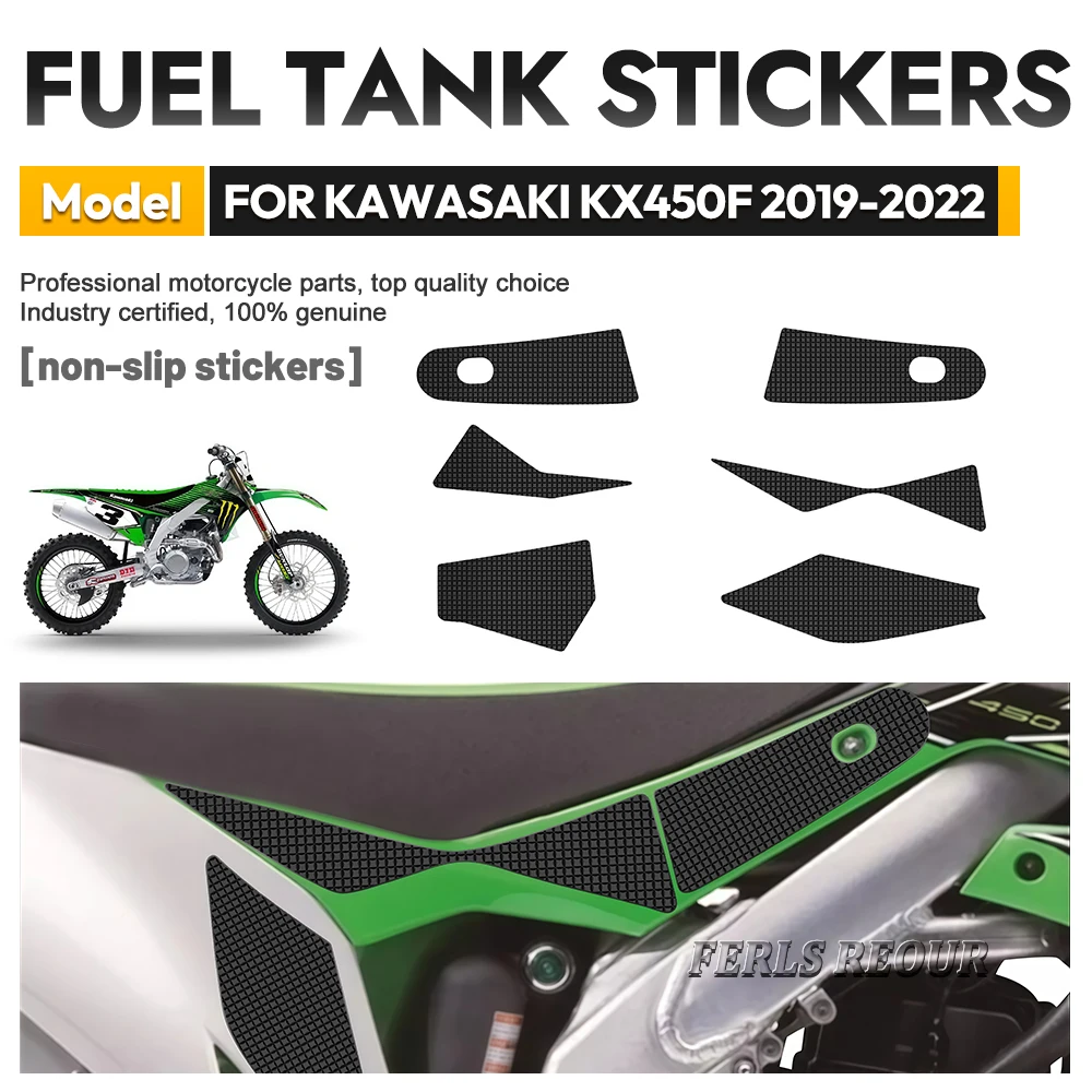 Для KAWASAKI KX450F 2019-2022: резиновые наклейки-декали от царапин, силиконовые противоскользящие наклейки для топливных баков мотоциклов.
Для KAWASAKI KX450F 2019-2022: резиновые наклейки-декали от царапин, силиконовые противоскользящие наклейки для топливных баков мотоциклов.