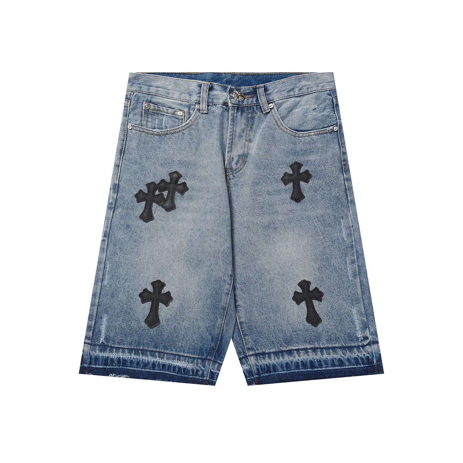 Summer Cotton Elastic Shorts Men's American Style Street Fashion Brand Embroidered White Denim Shorts For Men And Women
Summer Cotton Elastic Shorts Men's American Style Street Fashion Brand Embroidered White Denim Shorts For Men And Women