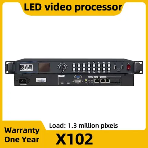 Indoor Linsn X102 Full Color LED Display Screen Video Processor HUB75 RGB LED Digital Sign Controller HDMI VGA DVI Input