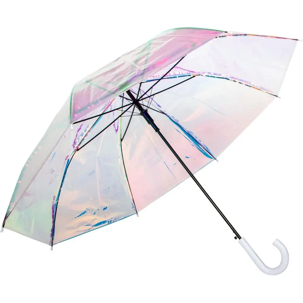 Iridescent 50 Coverage Stick Umbrella with Crook Handle
Iridescent 50 Coverage Stick Umbrella with Crook Handle