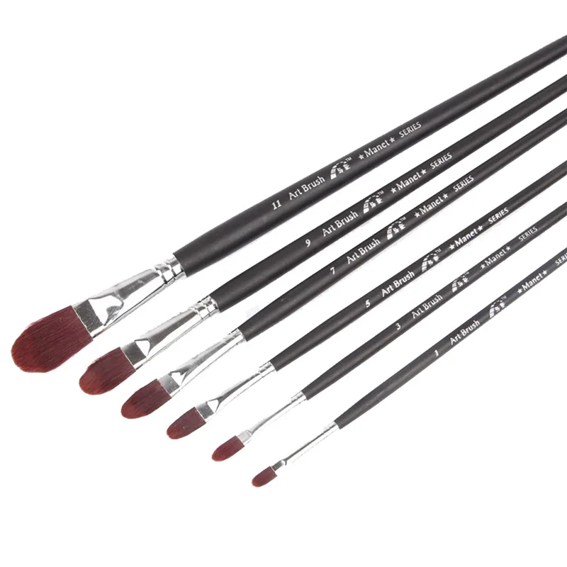 6pcs/Set upscale liqueur red nylon hair brushes matte baclk wood rod Watercolor Gouache paint brush art acrylic drawing supplies
6pcs/Set upscale liqueur red nylon hair brushes matte baclk wood rod Watercolor Gouache paint brush art acrylic drawing supplies