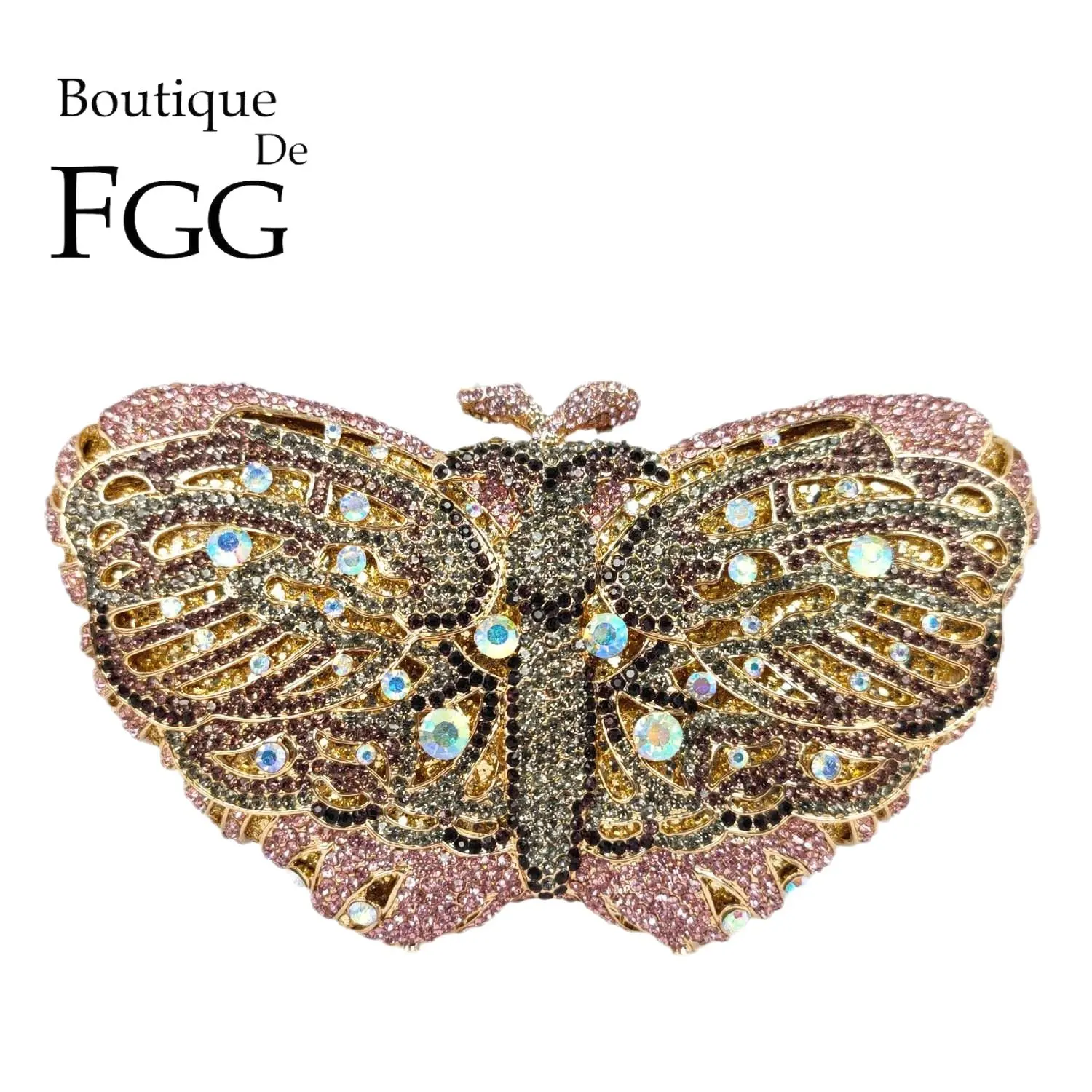 Boutique De FGG Elegant Women Butterfly Clutch Evening Bags Bridal Rhinestone Minaudiere Handbags Formal Dinner Wedding Handbag
Boutique De FGG Elegant Women Butterfly Clutch Evening Bags Bridal Rhinestone Minaudiere Handbags Formal Dinner Wedding Handbag