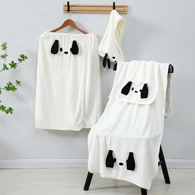 4pcs/set Cartoon Bath Towel Set Cute Dog Style Coral Velvet Face Hand Towel Shower Cap Bath Skirt Towels Bahtroom Soft Absorbent
4pcs/set Cartoon Bath Towel Set Cute Dog Style Coral Velvet Face Hand Towel Shower Cap Bath Skirt Towels Bahtroom Soft Absorbent