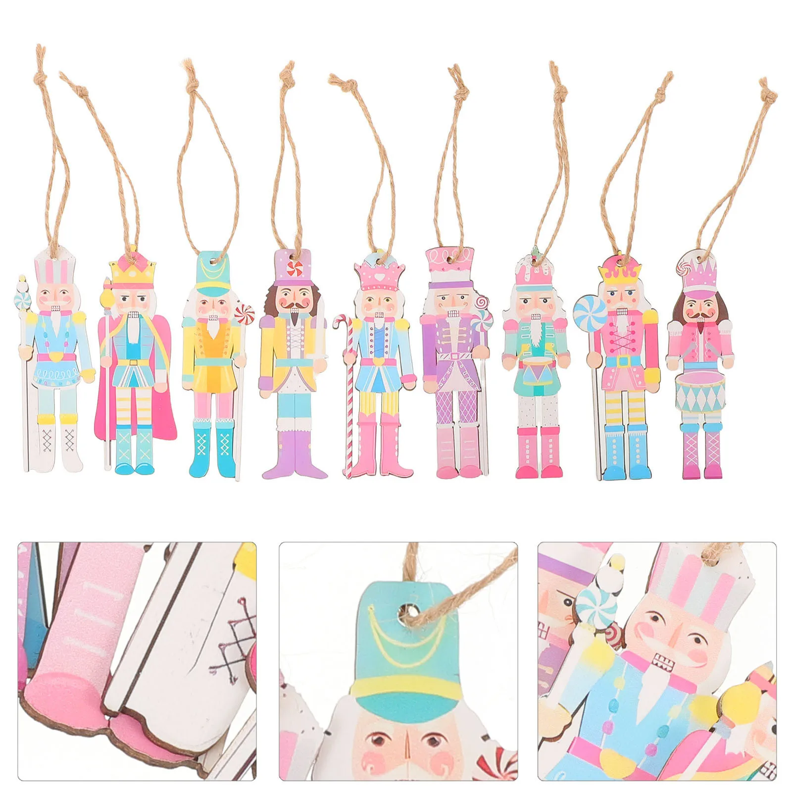 36Pcs Wooden Nutcracker Christmas Hanging Ornaments Mini Nutcracker Tree Decorations Holiday Xmas Hanging Pendants
36Pcs Wooden Nutcracker Christmas Hanging Ornaments Mini Nutcracker Tree Decorations Holiday Xmas Hanging Pendants