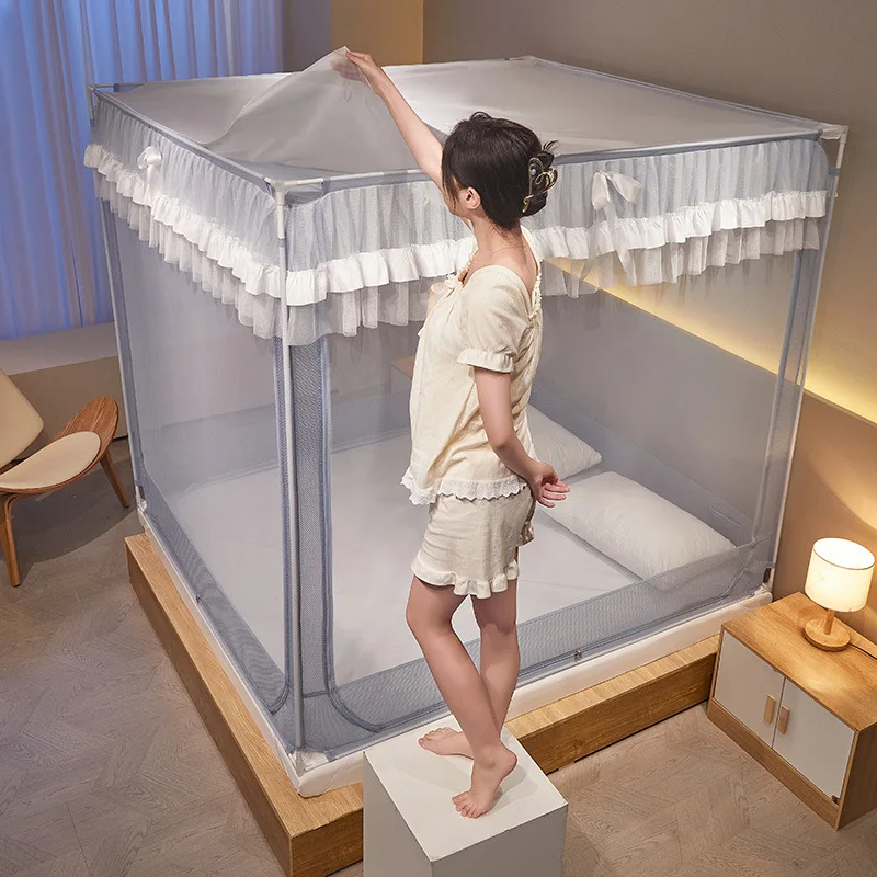 Custom Lace Children's Anti-Fall Mosquito Net Household 1.8m Bed Three-Door Square Type A-Class Dense Mesh Net
Custom Lace Children's Anti-Fall Mosquito Net Household 1.8m Bed Three-Door Square Type A-Class Dense Mesh Net