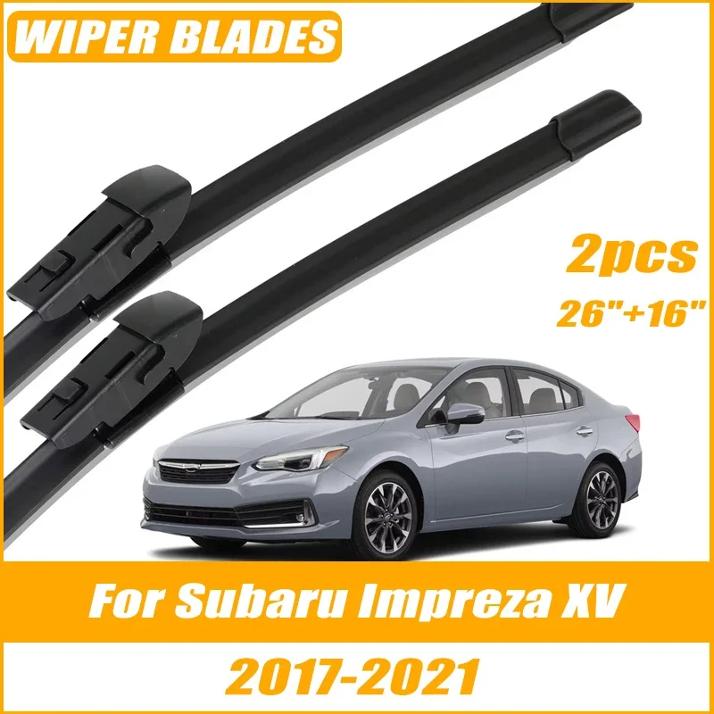 2pcs Wiper Front Wiper Blades For Subaru Impreza XV GK GT 2017-2021 Windshield Windscreen Clean Window Car Rain Brushes 26"+16"
2pcs Wiper Front Wiper Blades For Subaru Impreza XV GK GT 2017-2021 Windshield Windscreen Clean Window Car Rain Brushes 26"+16"