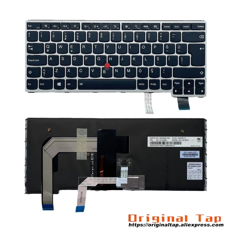 Клавиатура TR с турецкой подсветкой для Lenovo Thinkpad S3 Yoga 14 P40 Yoga 460 01AV108 01AV145
Клавиатура TR с турецкой подсветкой для Lenovo Thinkpad S3 Yoga 14 P40 Yoga 460 01AV108 01AV145