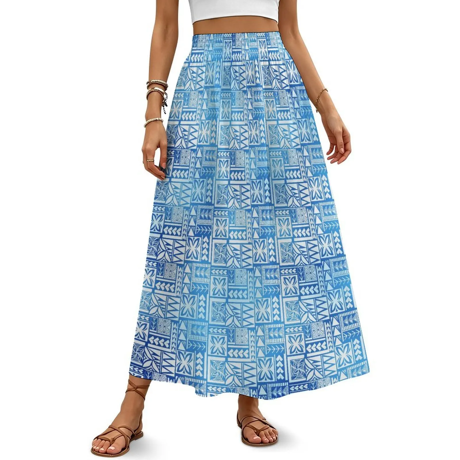 Factory Outlet Big Size 4XL Polynesian Tribal Print Maxi Skirt Summer Women Fashion Party Holiday High Waist Long Skirts
Factory Outlet Big Size 4XL Polynesian Tribal Print Maxi Skirt Summer Women Fashion Party Holiday High Waist Long Skirts