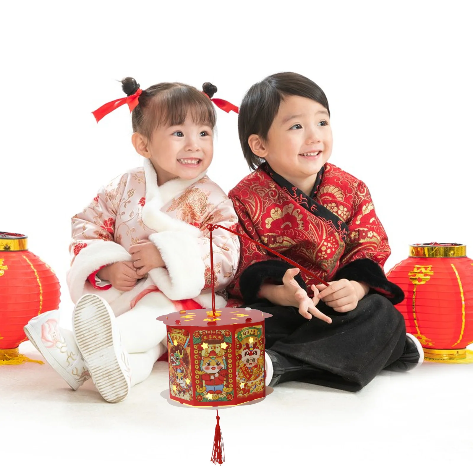 Portable Glowing Lantern Double Layer DIY Kit H held Children Dragon Year Spring Festival Decorative Light Material Package
Portable Glowing Lantern Double Layer DIY Kit H held Children Dragon Year Spring Festival Decorative Light Material Package