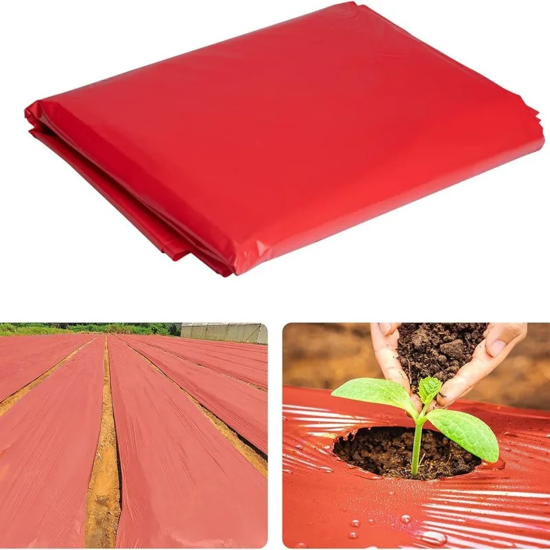 【2 pcs】Red Plastic Mulch Film for Gardening - Durable Crop Cover for Potatoes, Tomatoes & Strawberries
【2 pcs】Red Plastic Mulch Film for Gardening - Durable Crop Cover for Potatoes, Tomatoes & Strawberries