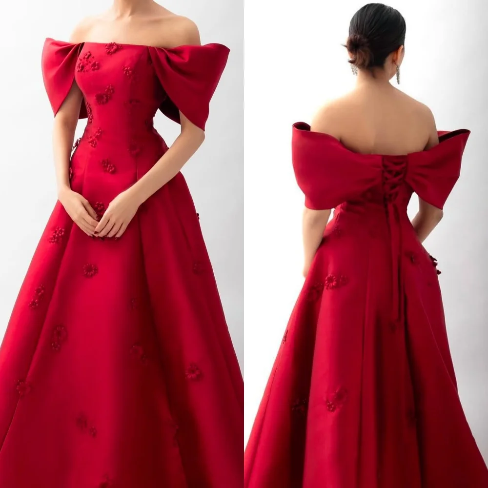 Customized High Quality Formal Charmeuse Handmade Flower Pleat A-line Off-the-shoulder Long Dresses Bespoke Occasion Dresses
Customized High Quality Formal Charmeuse Handmade Flower Pleat A-line Off-the-shoulder Long Dresses Bespoke Occasion Dresses