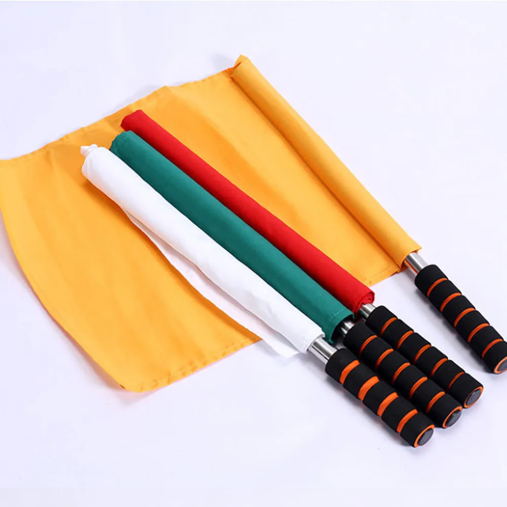 4Pcs Referee Hand Flags Bright Colored Waterproof Fabric Lightweight Stainless Steel Rods Non-Warp Design for Soccer Football
4Pcs Referee Hand Flags Bright Colored Waterproof Fabric Lightweight Stainless Steel Rods Non-Warp Design for Soccer Football