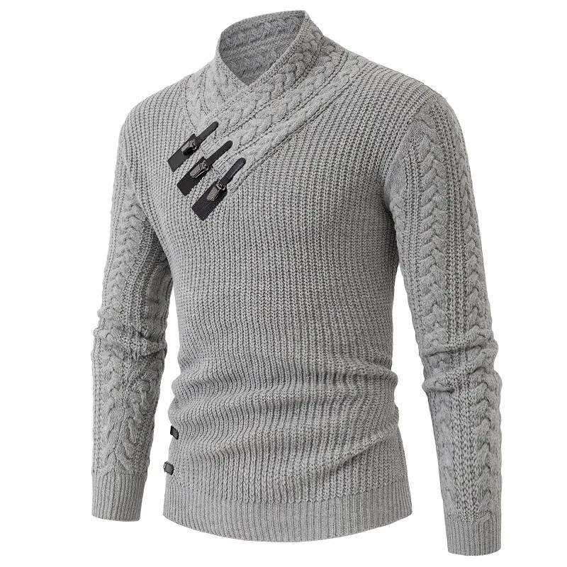 Faionable Men's Long Sve Knitted Sweater Large Size Autumn Winter New Arrival Casual Comfortable Breathable Youthful Sle
Faionable Men's Long Sve Knitted Sweater Large Size Autumn Winter New Arrival Casual Comfortable Breathable Youthful Sle