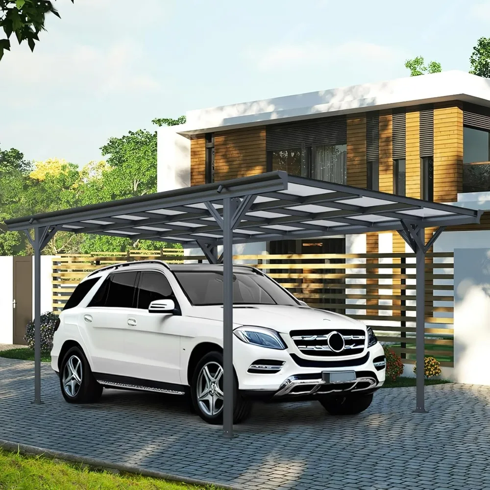Metal Carport 10 x 16ft with Heavy Duty Metal Frame & Pitched-Roof Polycarbonate Panel Canopy, Sturdy Canopy Shelter
Metal Carport 10 x 16ft with Heavy Duty Metal Frame & Pitched-Roof Polycarbonate Panel Canopy, Sturdy Canopy Shelter
