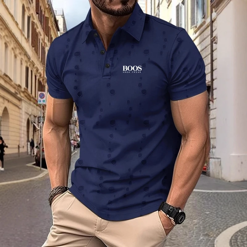 New Fashion Wash Water Piercing Craft Polo Shirt Button Men's Short Sleeve Sports Polo Shirt
New Fashion Wash Water Piercing Craft Polo Shirt Button Men's Short Sleeve Sports Polo Shirt