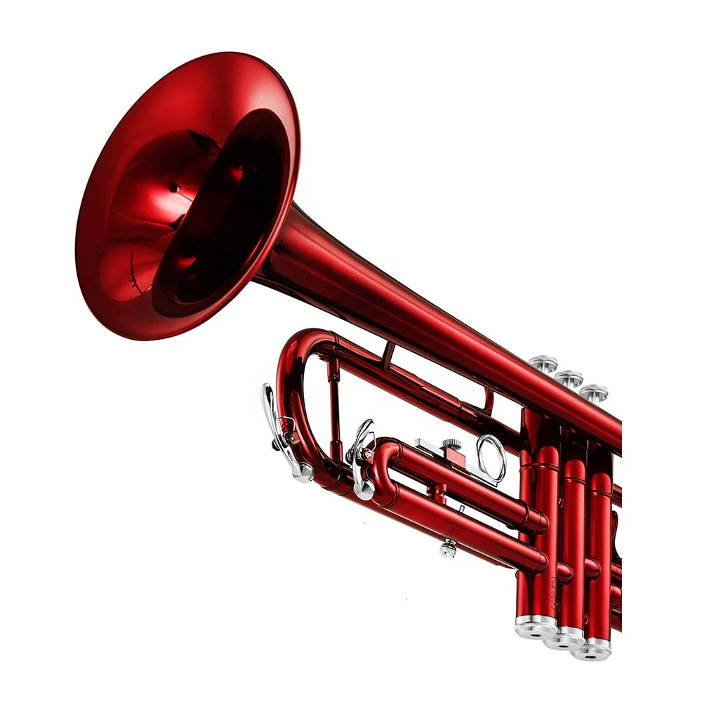 OEM Red BB Bass Trumpet Trompeta JYTR401RD Design Brass Instrument Professional Wind Instrument For Band Performance Study
OEM Red BB Bass Trumpet Trompeta JYTR401RD Design Brass Instrument Professional Wind Instrument For Band Performance Study