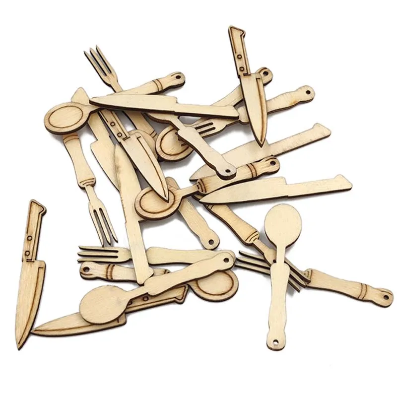 10pcs Wood Discs Slices Knife and Fork Spoons Eco Wooden Cutlery Set Shape Unfinished Wooden Cutouts Craft DIY Decoration
10pcs Wood Discs Slices Knife and Fork Spoons Eco Wooden Cutlery Set Shape Unfinished Wooden Cutouts Craft DIY Decoration