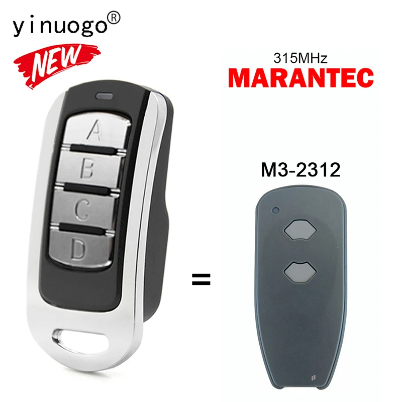 MARANTEC M3-2312 315 МГц Пульт дистанционного управления гаражными воротами Электрический пульт управления воротами MARANTEC M3-2312 Дубликатор ключей для открывания гаражных ворот
MARANTEC M3-2312 315 МГц Пульт дистанционного управления гаражными воротами Электрический пульт управления воротами MARANTEC M3-2312 Дубликатор ключей для открывания гаражных ворот
