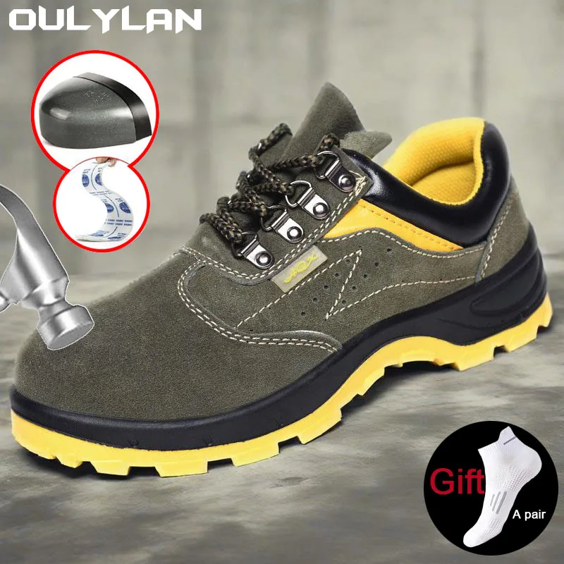 Security Footwear Men Shoes Anti-puncture Safety Shoes Work Sneakers Male Hiking Shoes Anti-smash Steel Toe Shoes
Security Footwear Men Shoes Anti-puncture Safety Shoes Work Sneakers Male Hiking Shoes Anti-smash Steel Toe Shoes